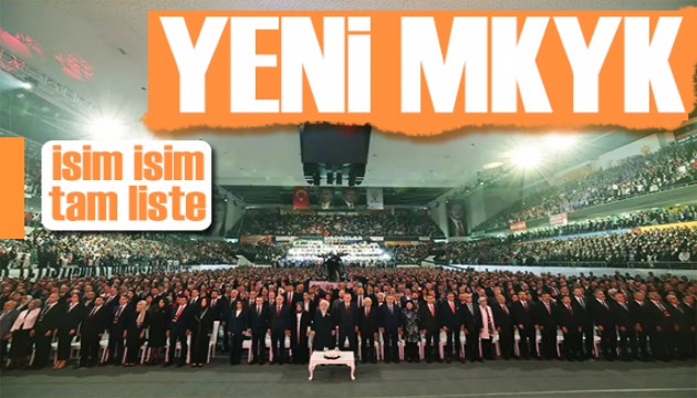 AK Parti'nin MKYK üyeleri belli oldu! İşte isim isim üye listesi