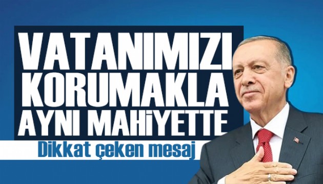 Erdoğan'dan dikkat çeken mesaj: Gıda israfına son verelim