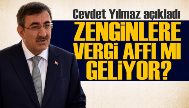 Cevdet Yılmaz'dan vergi affı açıklaması: Gündeme gelmedi