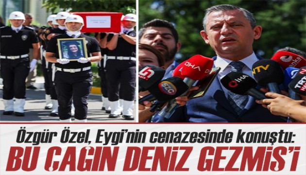 Özgür Özel, Ayşenur Ezgi Eygi’nin cenazesinde konuştu