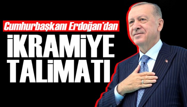 Cumhurbaşkanı Erdoğan'dan ikramiye talimatı! Çalışmalar başladı