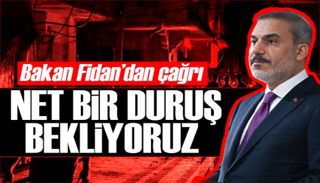 Bakan Fidan'dan çağrı: Müttefiklerimizden teröre karşı net duruş bekliyoruz