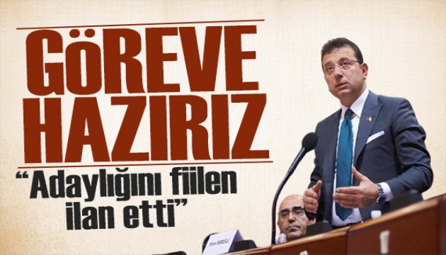 İmamoğlu'ndan dikkat çeken çıkış: Bu göreve hazırız