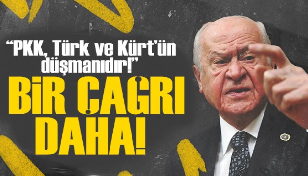 Bahçeli'den dikkat çeken çağrı: İç barış için uyarımdır