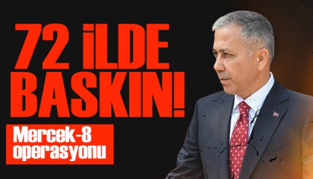 Bakan Yerlikaya duyurdu: 72 ilde Mercek-8! 1588 kişi gözaltında