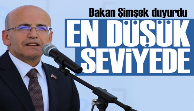 Bakan Şimşek paylaştı: 33 ayın en düşük seviyesinde