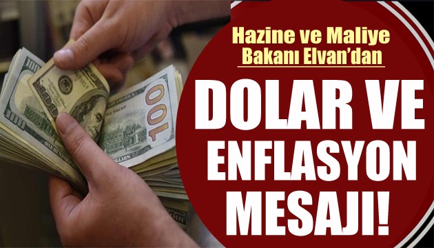 Bakan Elvan'dan enflasyon açıklaması