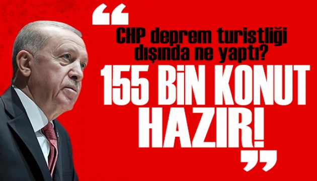 155 bin konut hazır! Cumhurbaşkanı Erdoğan'dan Özgür Özel'e tepki