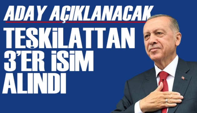 AK Parti'de aday hazırlığı! Kapalı zarfta 3'er isim alındı