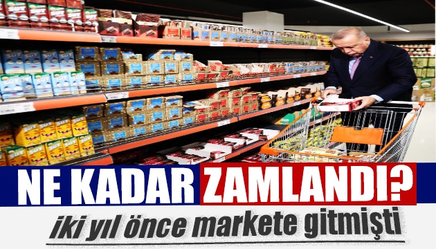 Market fiyatları cüzdan eritiyor: İşte Erdoğan'ın alışveriş sepeti...