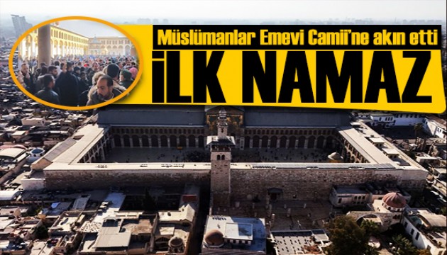 Müslümanlar Emevi Camii'ne akın etti