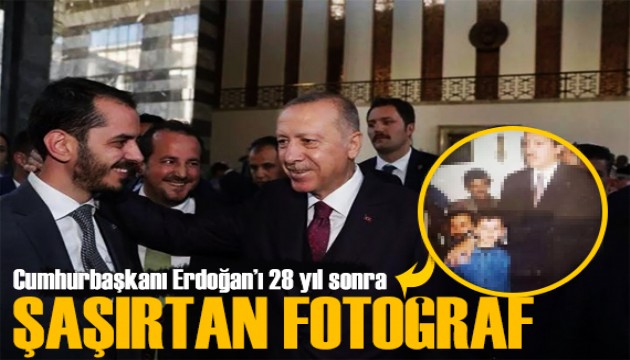 Cumhurbaşkanı Erdoğan'ı şaşırtan 28 yıllık fotoğraf