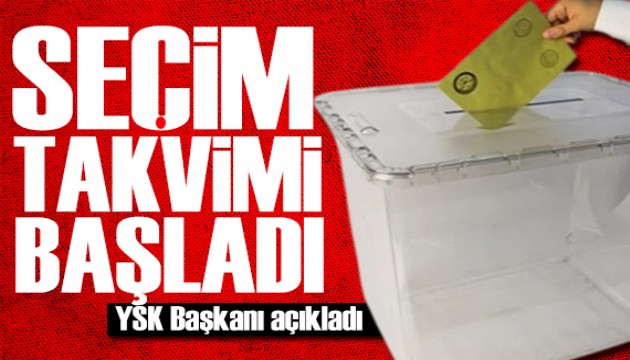 Seçim takvimi başladı! YSK Başkanı açıkladı: Seçime hangi partiler katılacak?