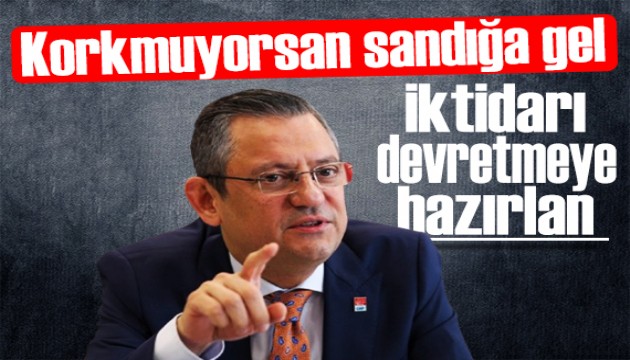 Özgür Özel Erdoğan'a seslendi: Turpun büyüğü sandıkta