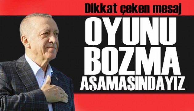 Cumhurbaşkanı Erdoğan: Gövdemizi taşın altına koymaktan çekinmedik