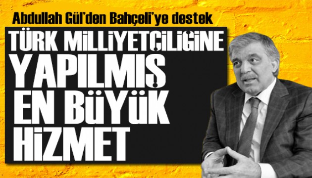 Abdullah Gül'den Öcalan çağrısına destek: Olağanüstü bir adım