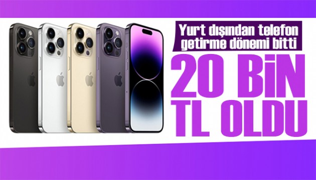 Resmen yayımlandı: Telefon harcı 20 bin liraya çıktı