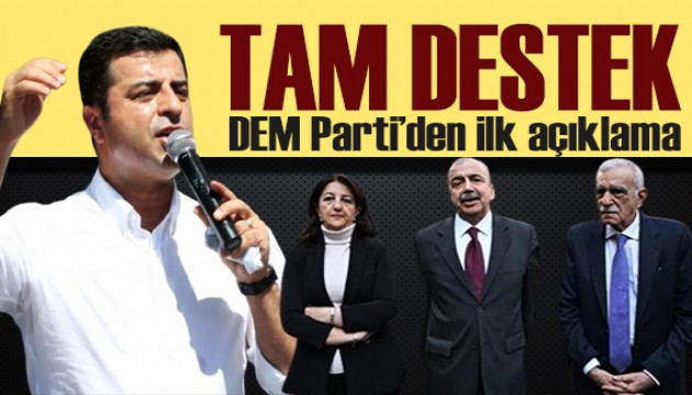 Demirtaş'a ziyaret! DEM Parti'den açıklama: Tam destek!