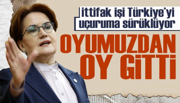 Akşener'den ittifak tepkisi: Bizim oyumuzdan oy gitti