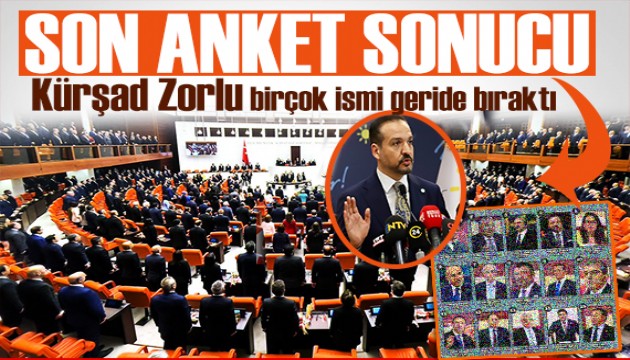 Dikkat çeken ankette Kürşad Zorlu birçok ismi geride bıraktı: Gençlerin en sevdiği milletvekilleri!