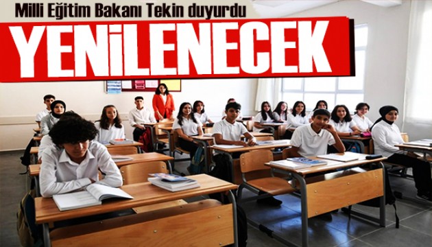 Bakan Tekin açıkladı: Müfredat yenilenecek