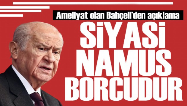 Bahçeli'den 6 Şubat mesajı: Siyasi namus borcudur