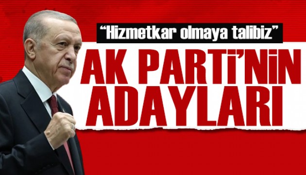 AK Parti'nin İzmir adayları! Cumhurbaşkanı Erdoğan açıkladı