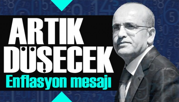 Mehmet Şimşek'ten enflasyon mesajı: Önceliğimiz fiyat istikrarı