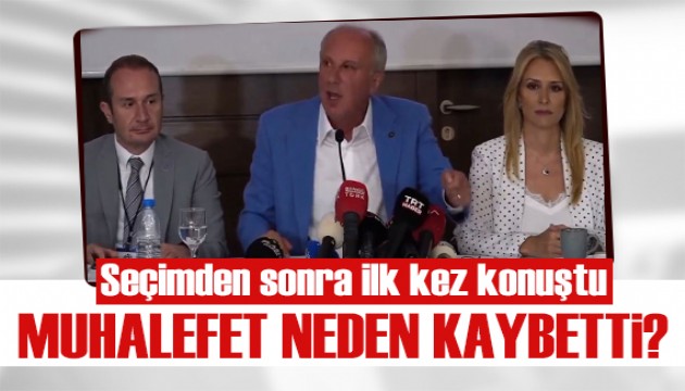 Muharrem İnce'den muhalefete tepki: Belediye başkanları kendi şehirlerine uğramadı