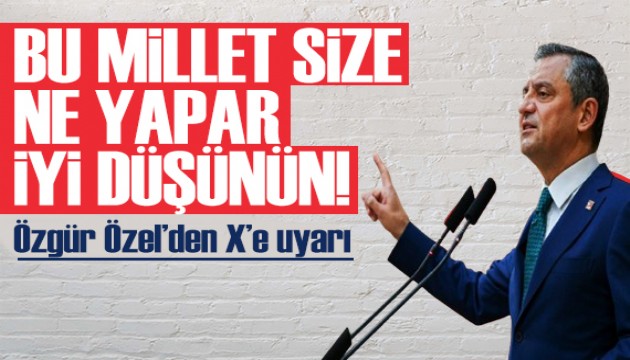 Özgür Özel'den erişim engeli tepkisi: Bu millet size ne yapar iyi düşünün!