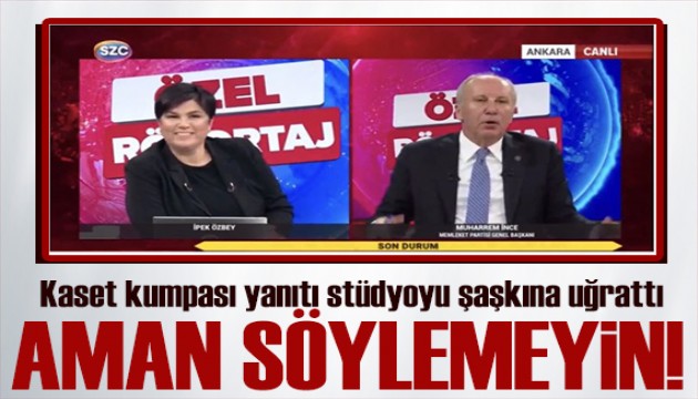 Muharrem İnce'den kaset kumpası yanıtı: Ben değilim!