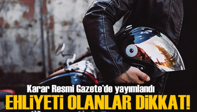 Resmi Gazete'de yayımlandı! B sınıfı ehliyeti olanlar dikkat!