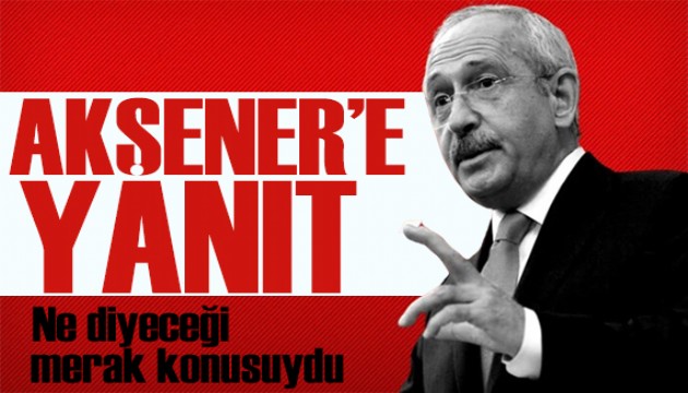 Kılıçdaroğlu'ndan Akşener'e yanıt: Nezaketsizlik olur