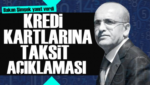 Bakan Şimşek'ten kredi kartı açıklaması: Net bir şekilde ortaya koyduk