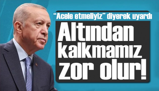 Cumhurbaşkanı Erdoğan'dan İstanbul mesajı: Siyaset üstü bir konu!