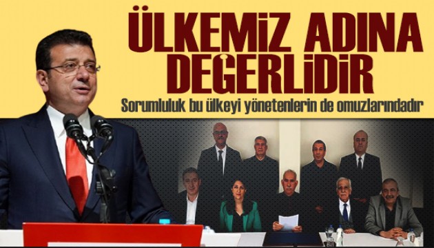 İmamoğlu: Sorumluluk bu ülkeyi yönetenlerin omuzlarındadır