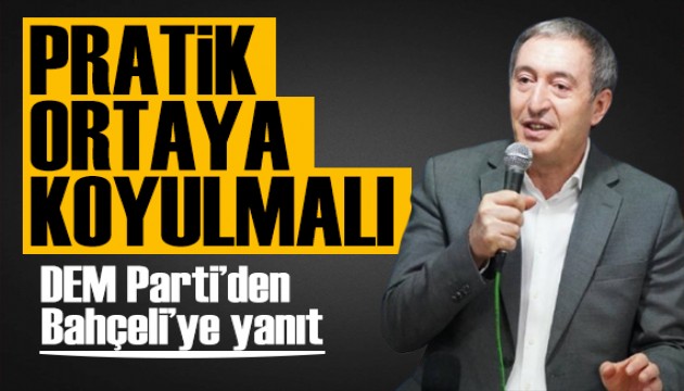 Tuncer Bakırhan'dan Bahçeli'nin açıklamalarına yanıt: Süreçten umutluyuz