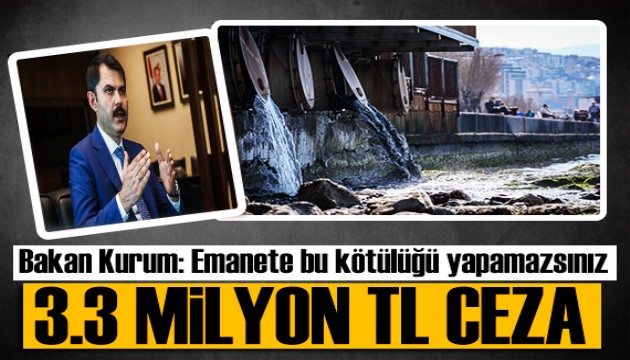 Bakanlıktan İZSU'ya ceza! Bakan Kurum: Emanete bu kötülüğü yapamazsınız