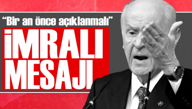 Bahçeli'den İmralı çıkışı: Çağrı bir an önce açıklanmalı