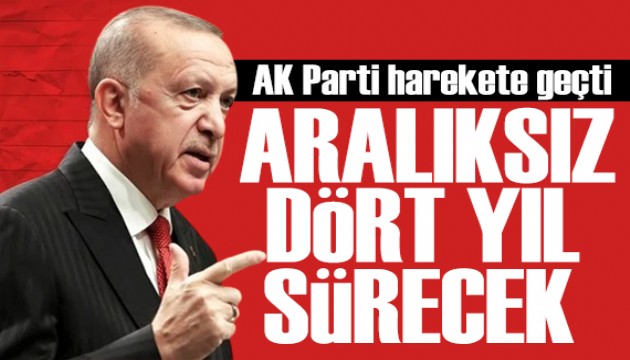 AK Parti reform sürecini başlattı! 4 yıl devam edecek