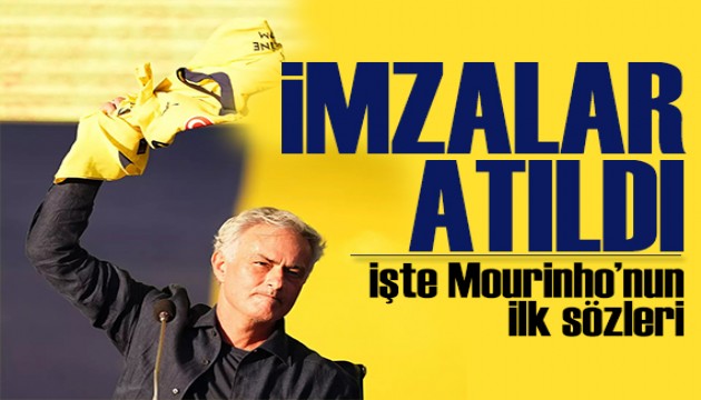 Ülker Stadı'nda imza töreni: İşte Mourinho'nun ilk sözleri