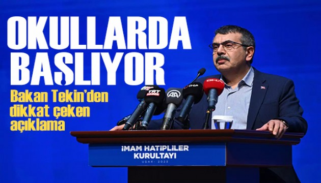 Bakan Tekin duyurdu: Tüm okullarda başlayacak