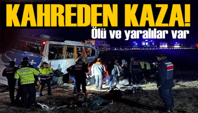 Kahreden kaza! Otobüs şarampole uçtu: Ölü ve yaralılar var