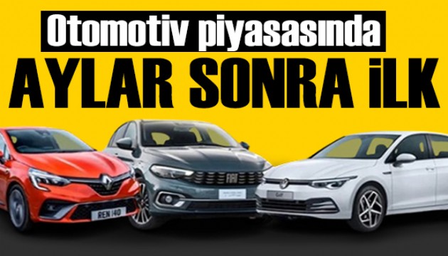 Otomotiv piyasasında bir ilk! Sektörde daralma yaşandı