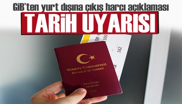 Vatandaşlara yurt dışına çıkış harcı uyarısı: Tarihe dikkat!