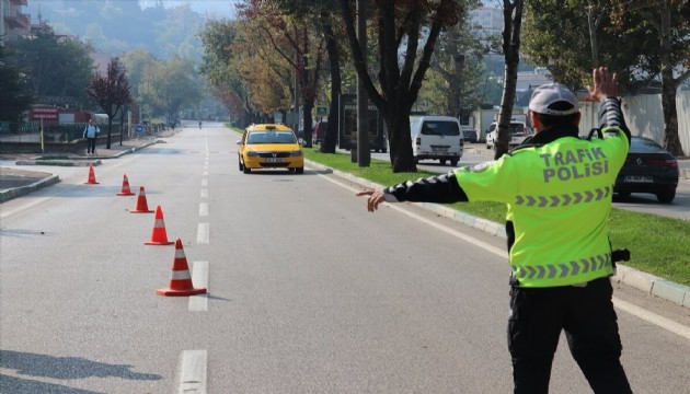 450 bin araca işlem uygulandı