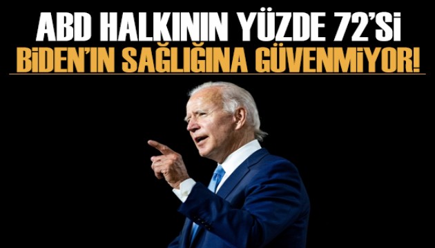 ABD'de Biden'ın sağlığının başkanlığa uygun olmadığına inananların oranı yüzde 72!