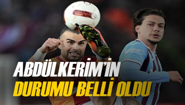 Galatasaray'da Abdülkerim Bardakcı'nın durumu belli oldu