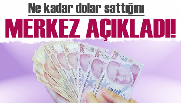 Merkez Bankası müdahalenin miktarını açıkladı