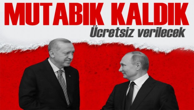 Erdoğan duyurdu: Putin'le mutabık kaldık